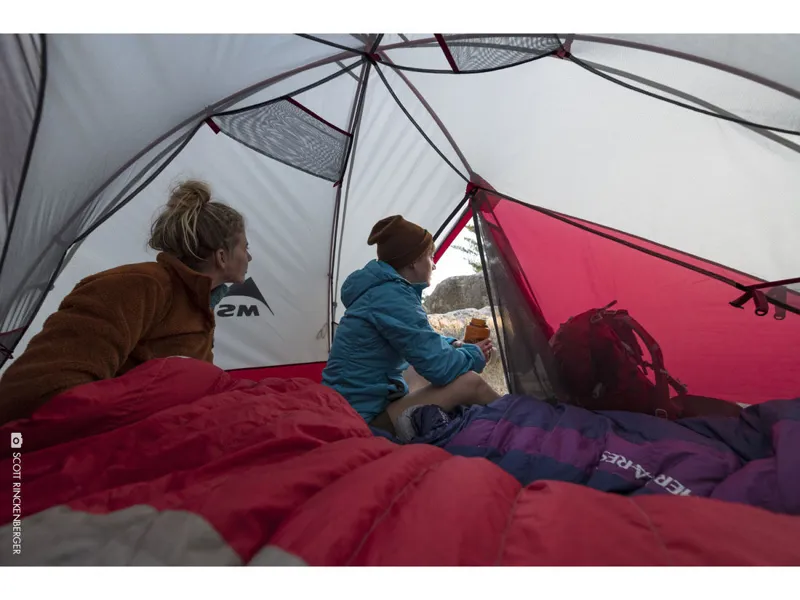 MSR Zoic 2 Tent in Grey/Red-11